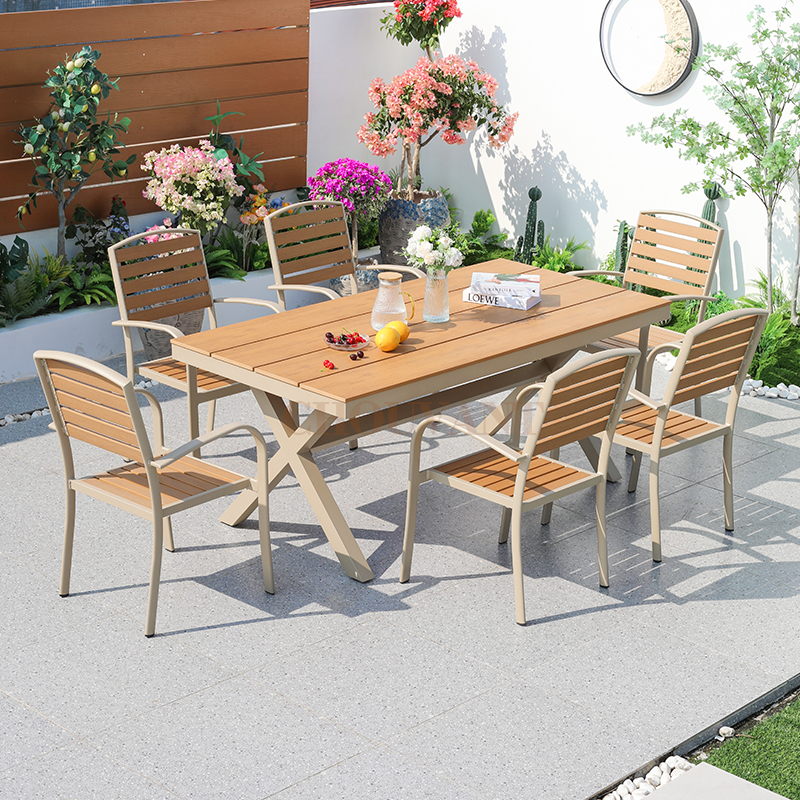 Inexpensive Trendy Nordic Aluminum Stackable Chairs for Out of doors Eating in Gardens, Parks, Accommodations, and Villas