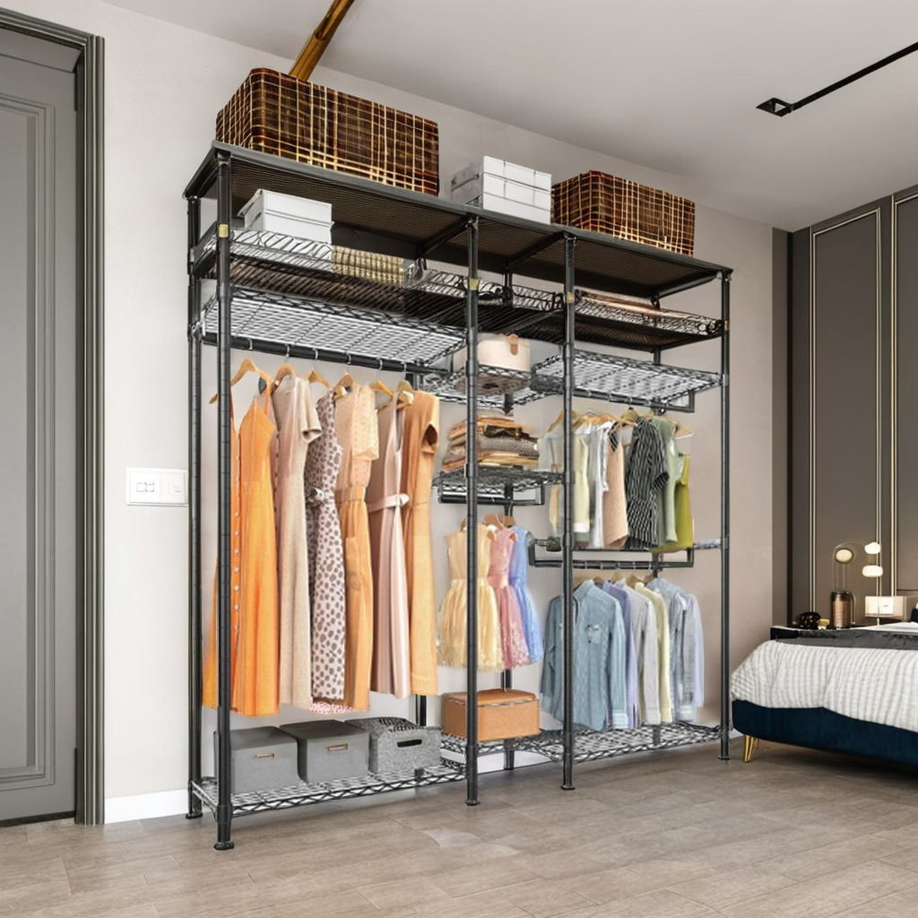 Personalised Wholesale Metallic Wardrobe for Bedrooms - Spacious Storage Furnishings